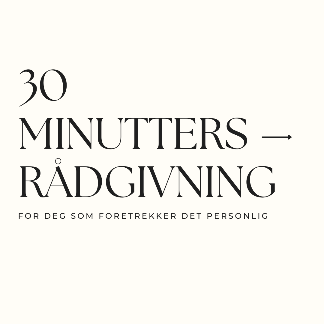1-1 rådgivning for suksess egnet for deg som ønsker personlig oppfølging
