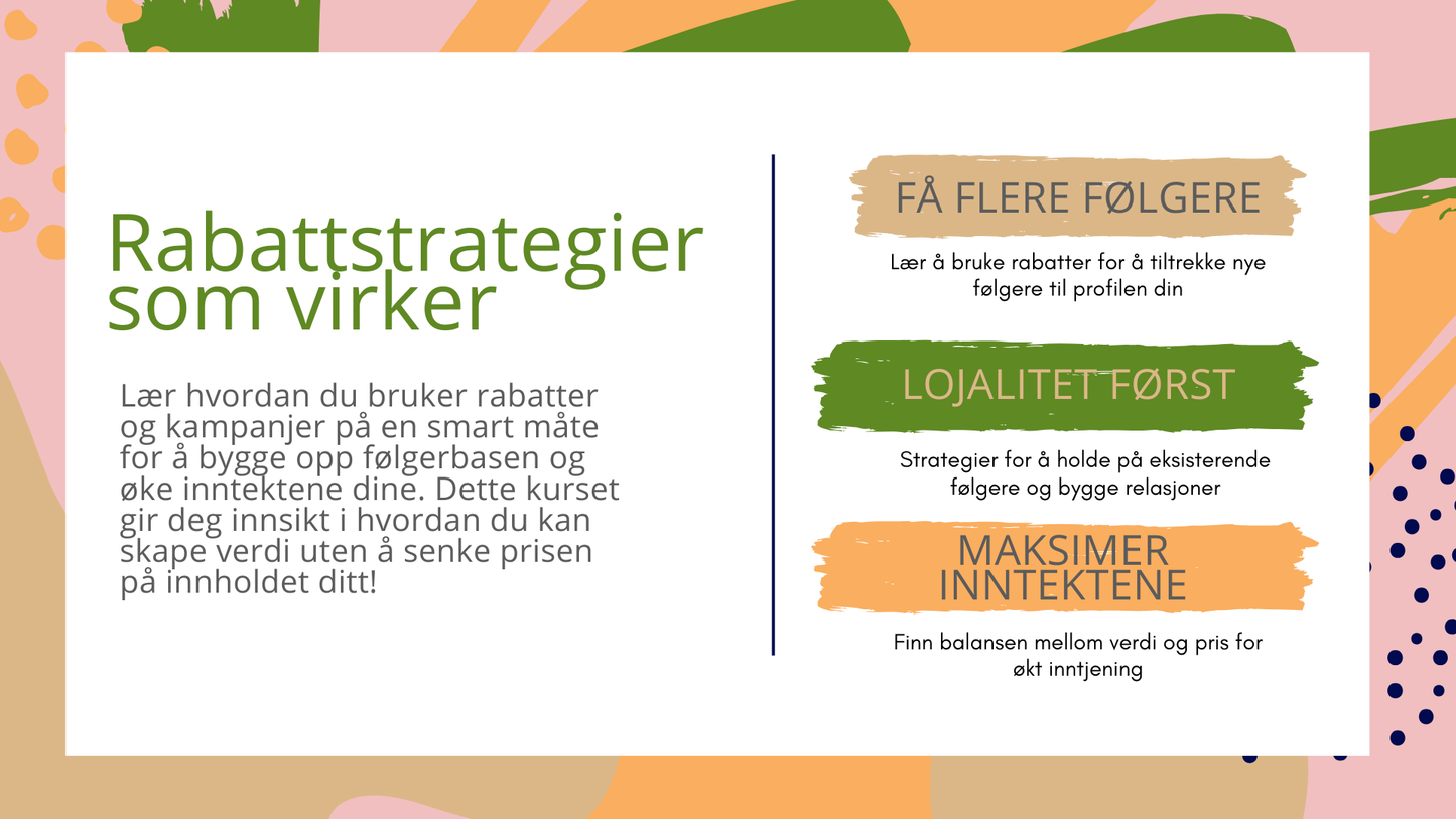 Rabattstrategier for OnlyFans: Når og hvordan bruke tilbud