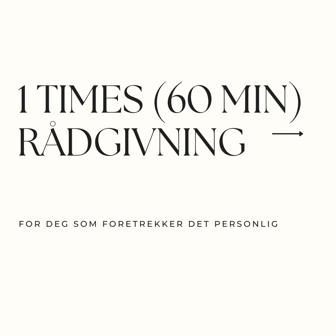 1-1 rådgivning for suksess egnet for deg som ønsker personlig oppfølging